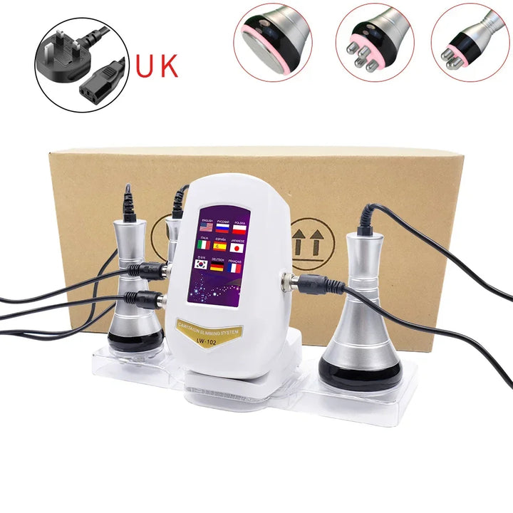 3 In 1 40K  Cavitation  Machine Body Facial Radiofrequency Massage Weight Loss Machine Body Shaping Slimming Fat Burn