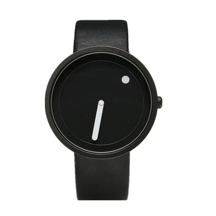 Geekthink Top Brand Creative Quartz Watch for Men Women Luxury Casual Leather Strap Quartz-Watch Simple Designer Fashion Clock
