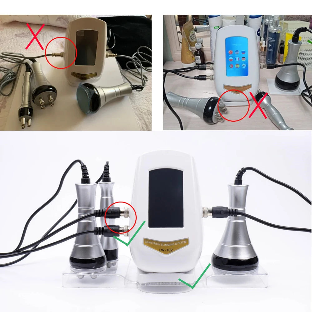3 In 1 40K  Cavitation  Machine Body Facial Radiofrequency Massage Weight Loss Machine Body Shaping Slimming Fat Burn