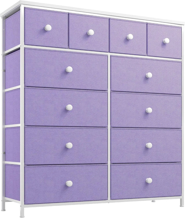 White Dresser with 12 Drawers