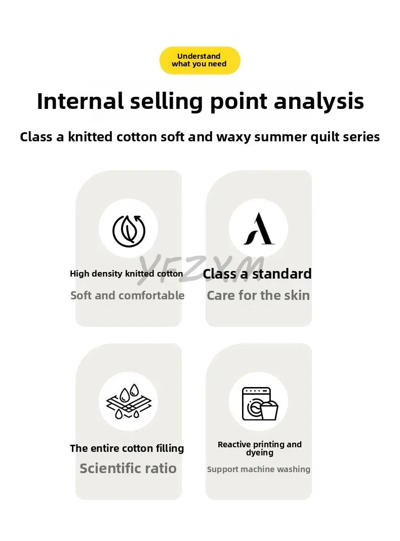 New Florals Spring Summer Blanket for Single Double Soft Skin-friendly Quilt Breathable Comfortable Air Conditioning Comforter