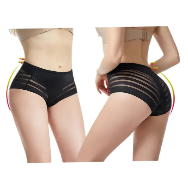 High Rise Briefs Women Seamless Panties High Elastic Panties Tummy Control Shapewear Glossy Underwear Sexy Lingerie M-3XL