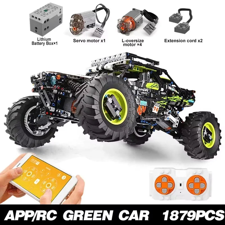 MOULD KING 18002 Technical RC Car Toys For Boys Building Blocks Remote Control Off-Road Car Terrain Climbing Buggy Truck Gifts