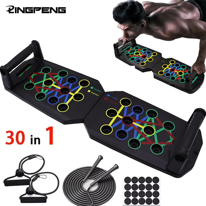 Portable Multifunctional Push-up Board - Fitness and Muscle Training Device Home Workout Set Foldable Push Up Bar Resistance