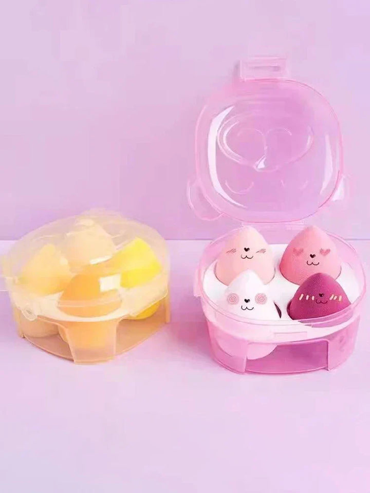 4PCS Wet & Dry Makeup Sponge Set