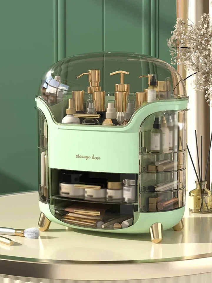 Transparent Desktop Makeup Organizer