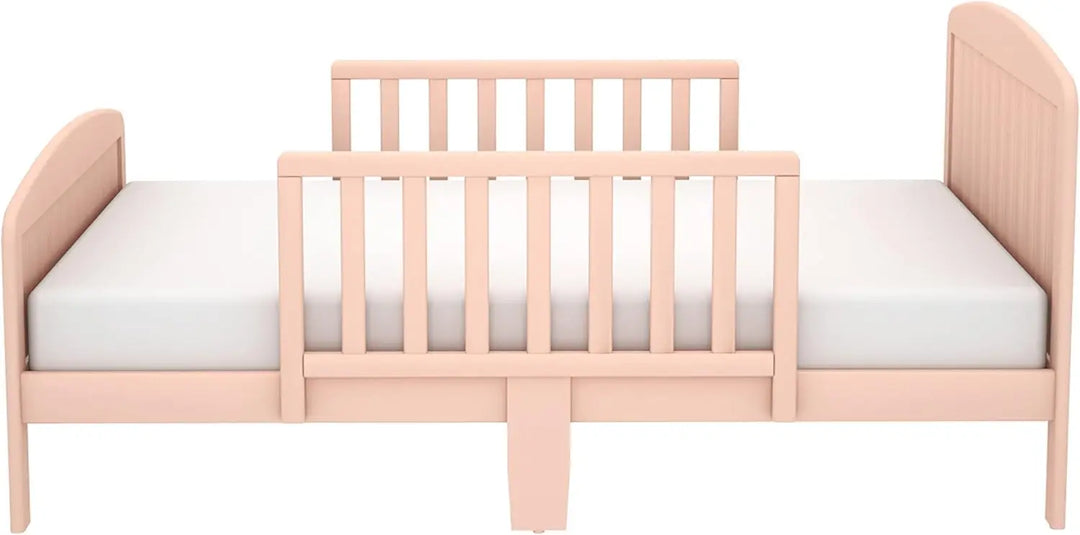 Solid Wood Toddler Bed with Rails
