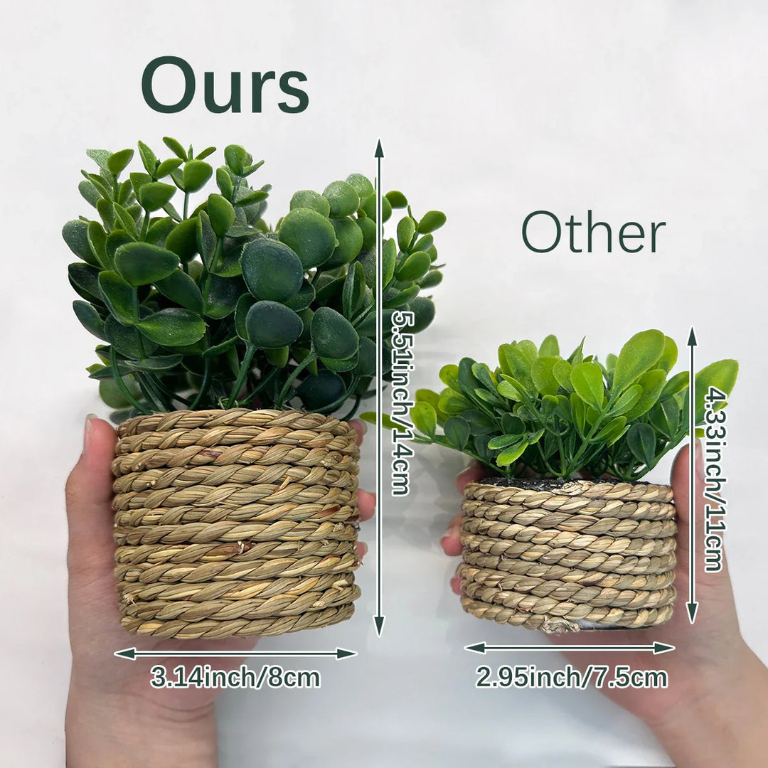 XIYA Artificial Eucalyptus Potted Plant