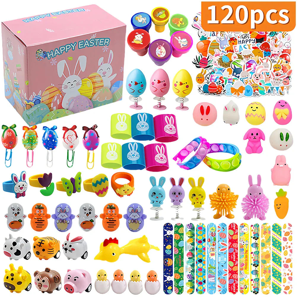 Prefilled Easter Eggs with Stress Relief Toys Easter Basket Stuffers Surprise Easter Eggs for Kids Easter Egg Hunt Game and Part