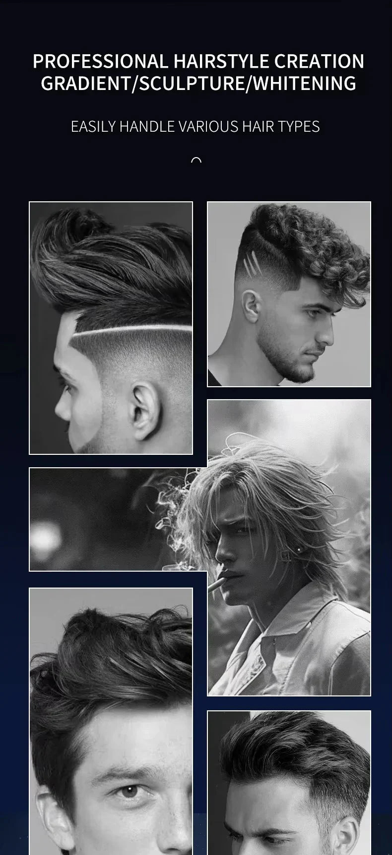 Kemei KM-2290 KM-1113 KM-2026 professional Electric hair clipper kit Men's Shaver Cordless Barber Hair Trimmer USB beard Razor