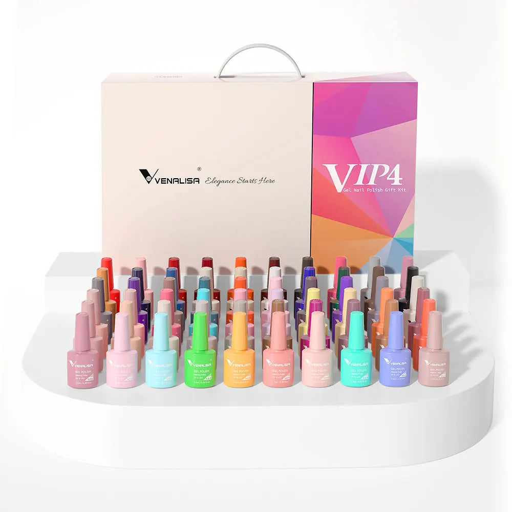 Venalisa VIP Kit 36/60 Colors Nail Gel Polish Set Fast Delivery Soak Off UV LED Base Coat Topcoat Color Book Nail Manicure Gel