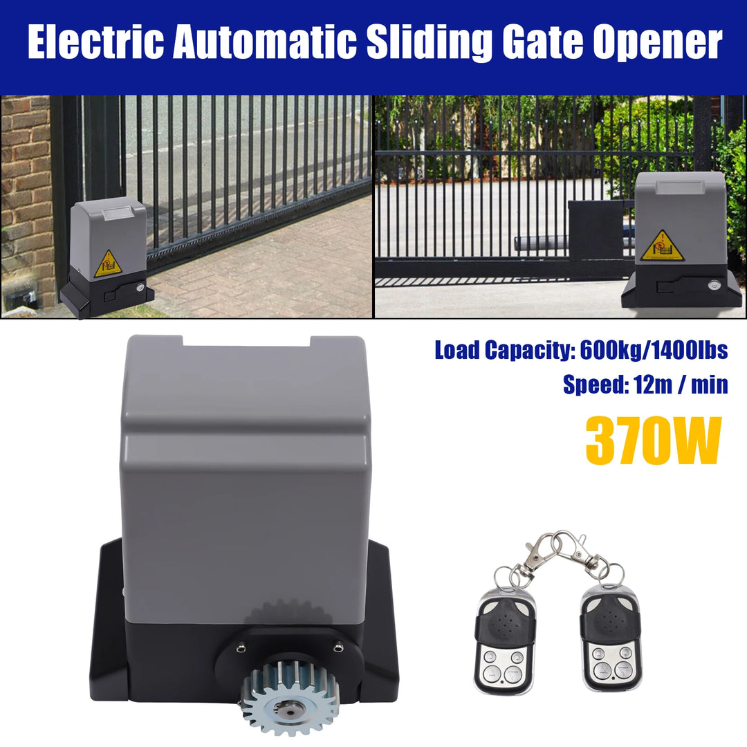 550W/370W/750W 1200KG Sliding Gate Opener Electric Automatic Motor Remote Kit Heavy Duty