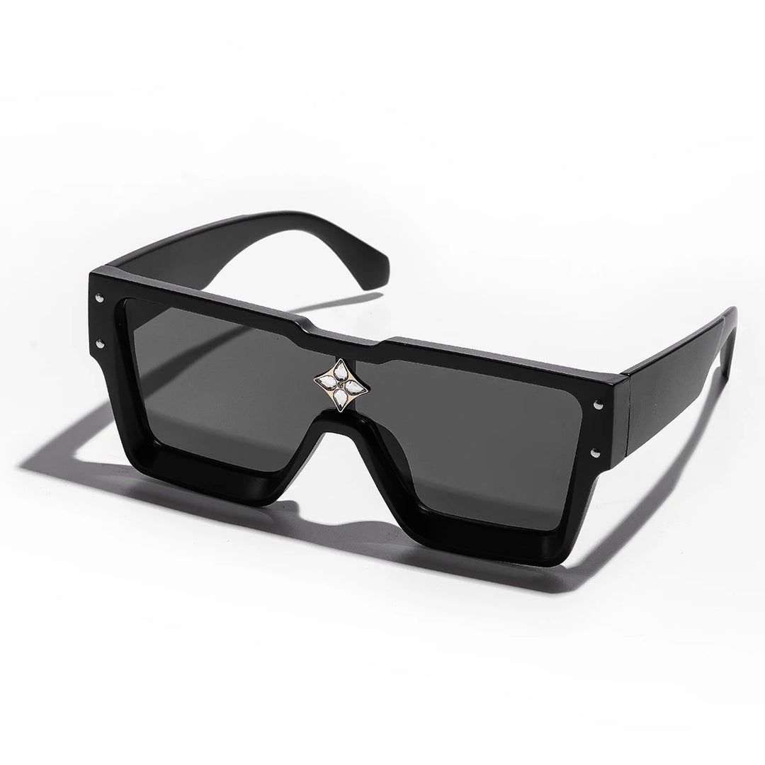 Ruiao Retro Black Millionaire Shades Luxury Sunglasses 2024 For Men Designer Famous Brand Square Sun Glasses Man Women Sunglass