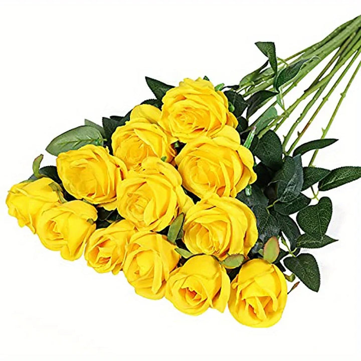 12pcs Artificial Rose Bouquet Décor