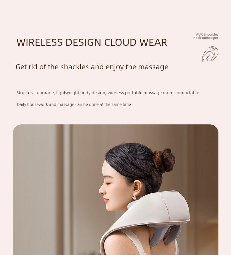 Ox Neck Massager Genuine Goods Back Waist Shoulder Spine Neck Kneading Handy Gadget Trapezius Massage Instrument