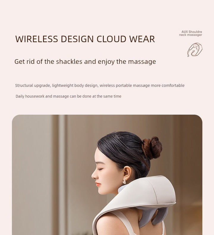 Ox Neck Massager Genuine Goods Back Waist Shoulder Spine Neck Kneading Handy Gadget Trapezius Massage Instrument