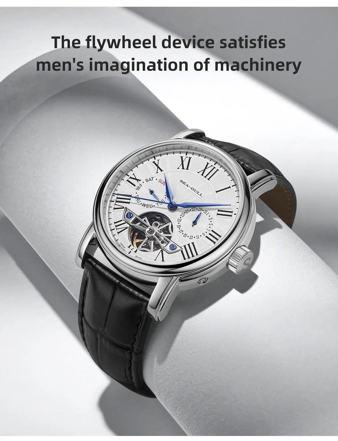SEAGULL Luxury Watch Business Waterproof Male Clock Date Stainless Steel Mechanical Watch Men Watch reloj hombre 2023 D819.622