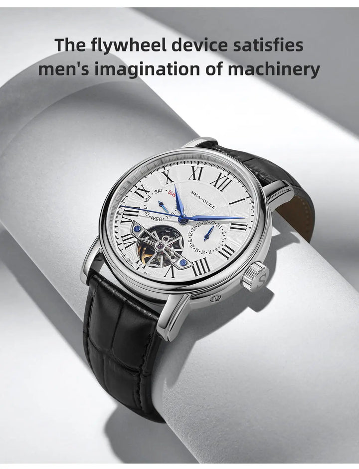 SEAGULL Luxury Watch Business Waterproof Male Clock Date Stainless Steel Mechanical Watch Men Watch reloj hombre 2023 D819.622