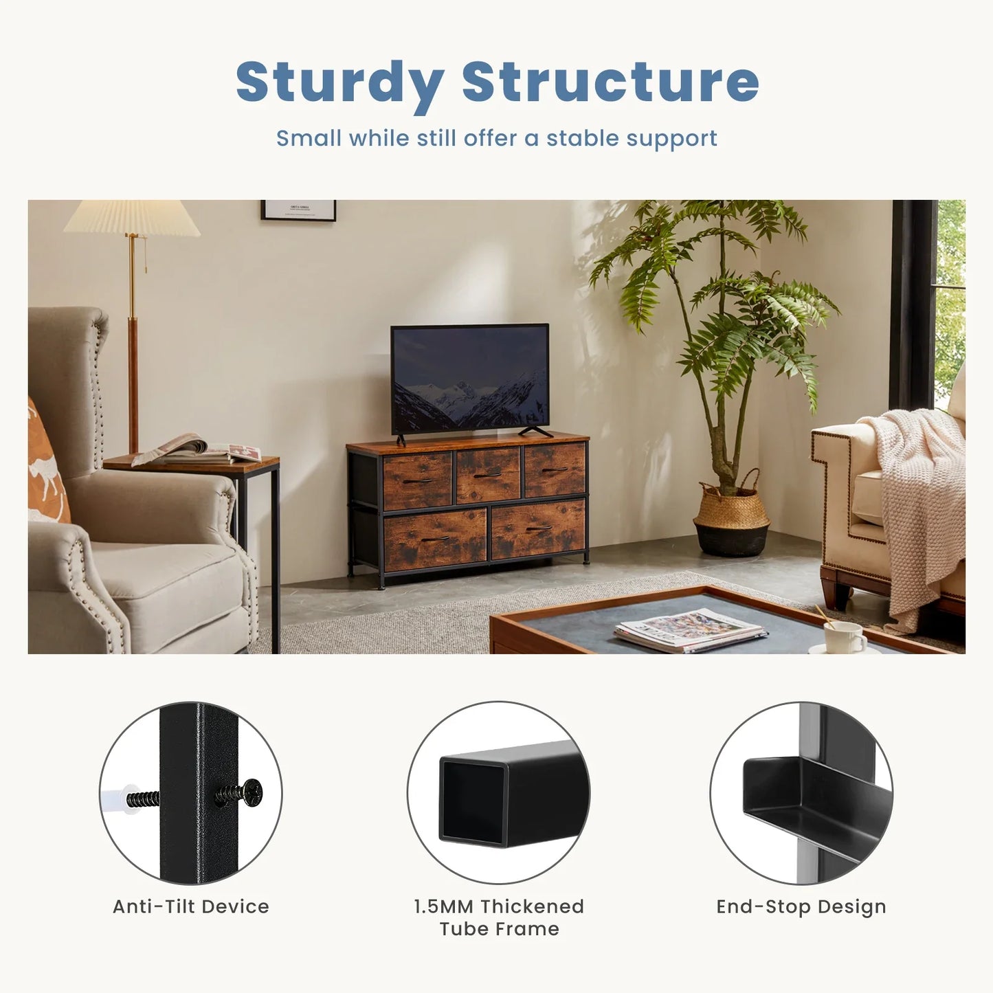 Living Room Storage Cabinet Drawers