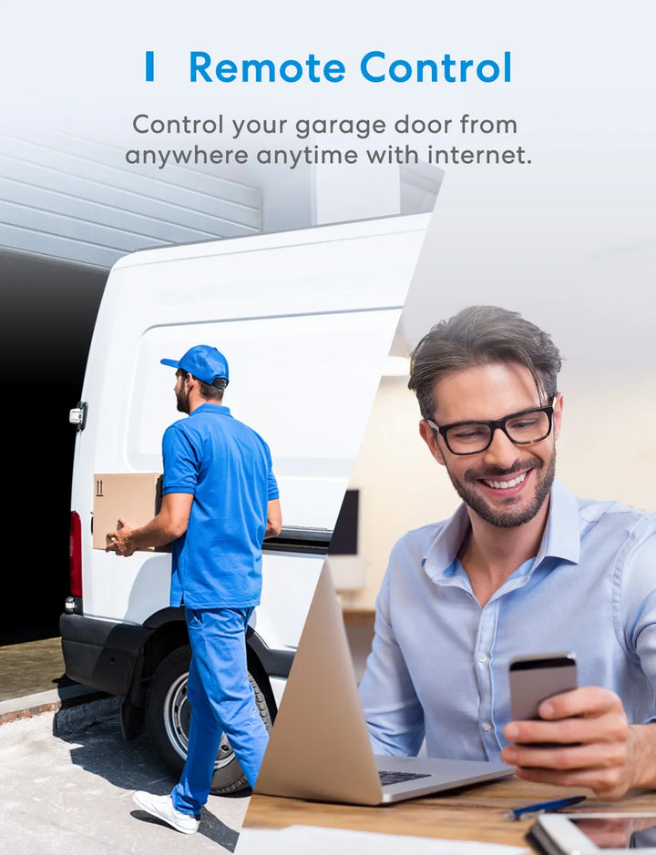 Meross HomeKit Smart WiFi Garage Door Opener WiFi Sensors Controller Remote Control Support Alexa Google Assistant SmartThings