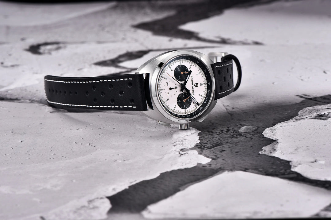 PAGANI DESIGN 2024 New Panda Dial Men Watches Luxury Quartz Watch For Men Japan VK63 Sport Chronograph Sapphire glass Wristwatch