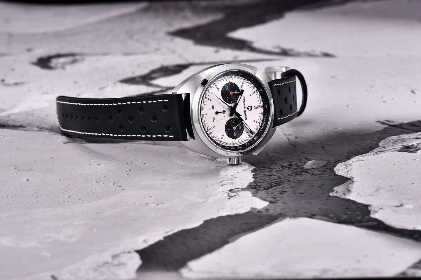 PAGANI DESIGN 2024 New Panda Dial Men Watches Luxury Quartz Watch For Men Japan VK63 Sport Chronograph Sapphire glass Wristwatch