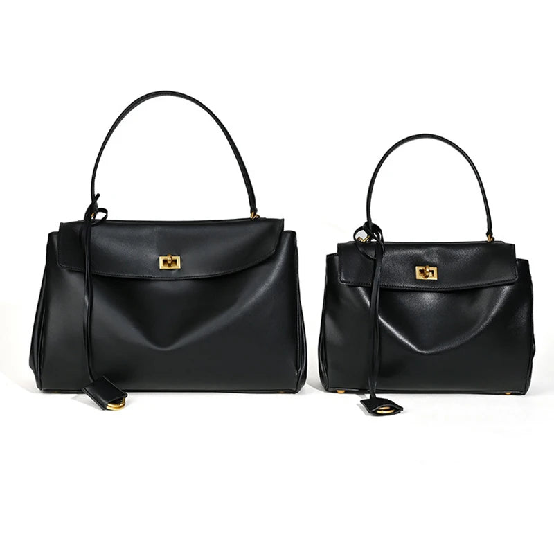 2025 Luxury Brand Rodeo Woman Bags Spring Autumn Genuine Leather Women Totes Fashion Gold Buckle Women Shoulder HandBags