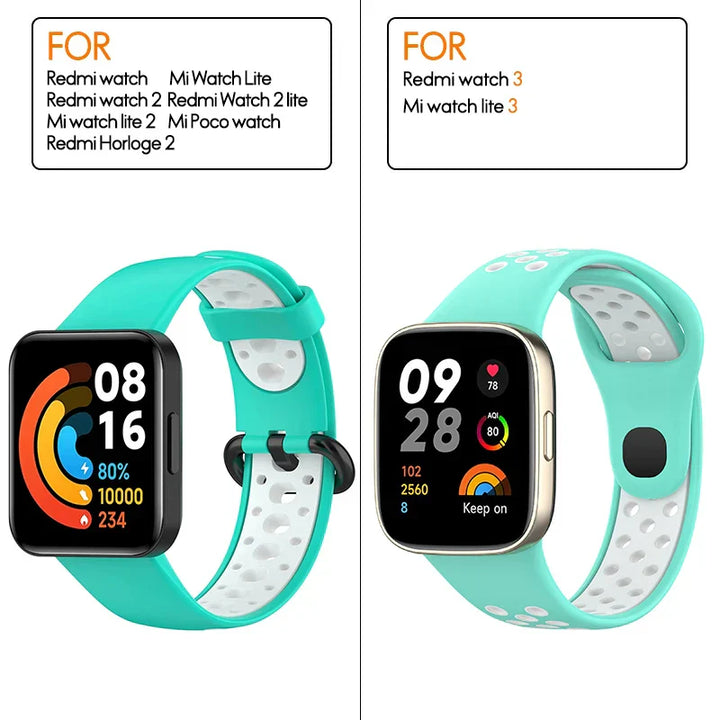 Silicone Strap For Xiaomi Mi Watch 2 3 Lite Mi poco Watch band For Redmi watch 2 Lite 3 Active Wrist Redmi watch 3 lite Bracelet