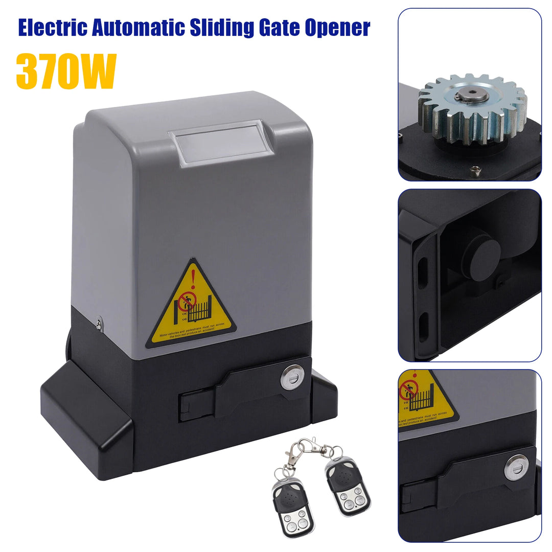 550W/370W/750W 1200KG Sliding Gate Opener Electric Automatic Motor Remote Kit Heavy Duty