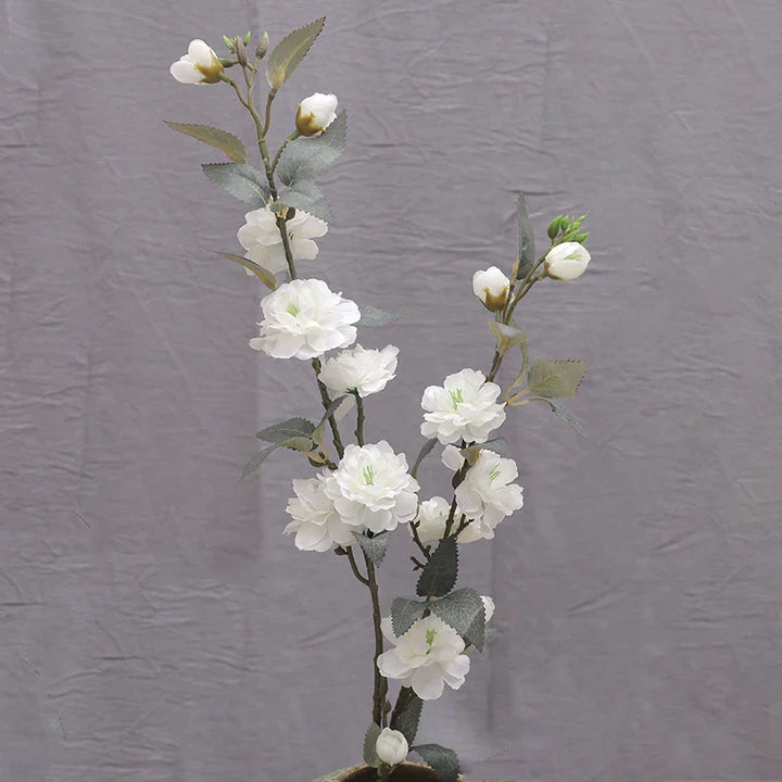 Artificial Silk Camellia Flower Branch