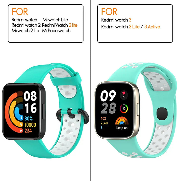 Silicone Strap For Xiaomi Mi Watch 2 3 Lite Mi poco Watch band For Redmi watch 2 Lite 3 Active Wrist Redmi watch 3 lite Bracelet