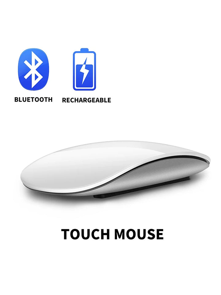 Wireless Bluetooth Silent Magic Computer Mouse Dual-Mode Rechargeable Touch Slim Ergonomic PC Mice For Apple Macbook Microsoft