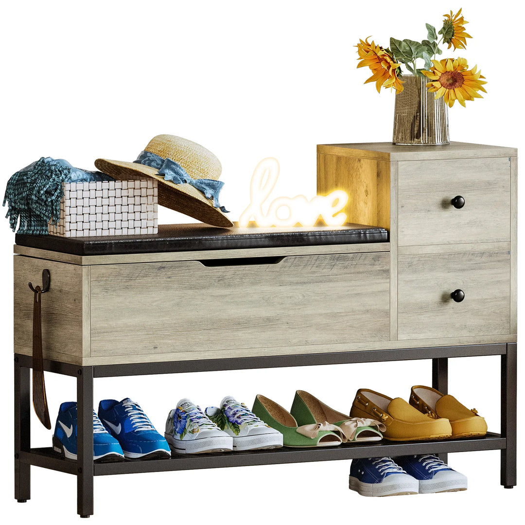 Entryway Bench Shoe Storage