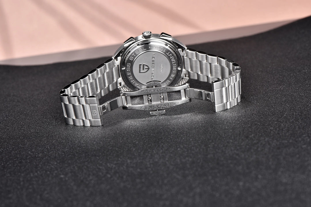 PAGANI DESIGN 2024 New Panda Dial Men Watches Luxury Quartz Watch For Men Japan VK63 Sport Chronograph Sapphire glass Wristwatch