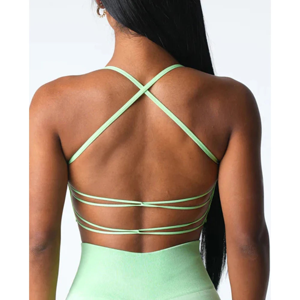 New Invincible Seamless Bra Spandex  Woman Fitness Elastic Breathable Breast Enhancement Leisure Sports Underwear