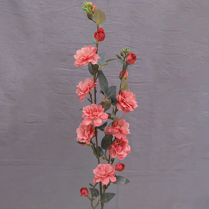 Artificial Silk Camellia Flower Branch