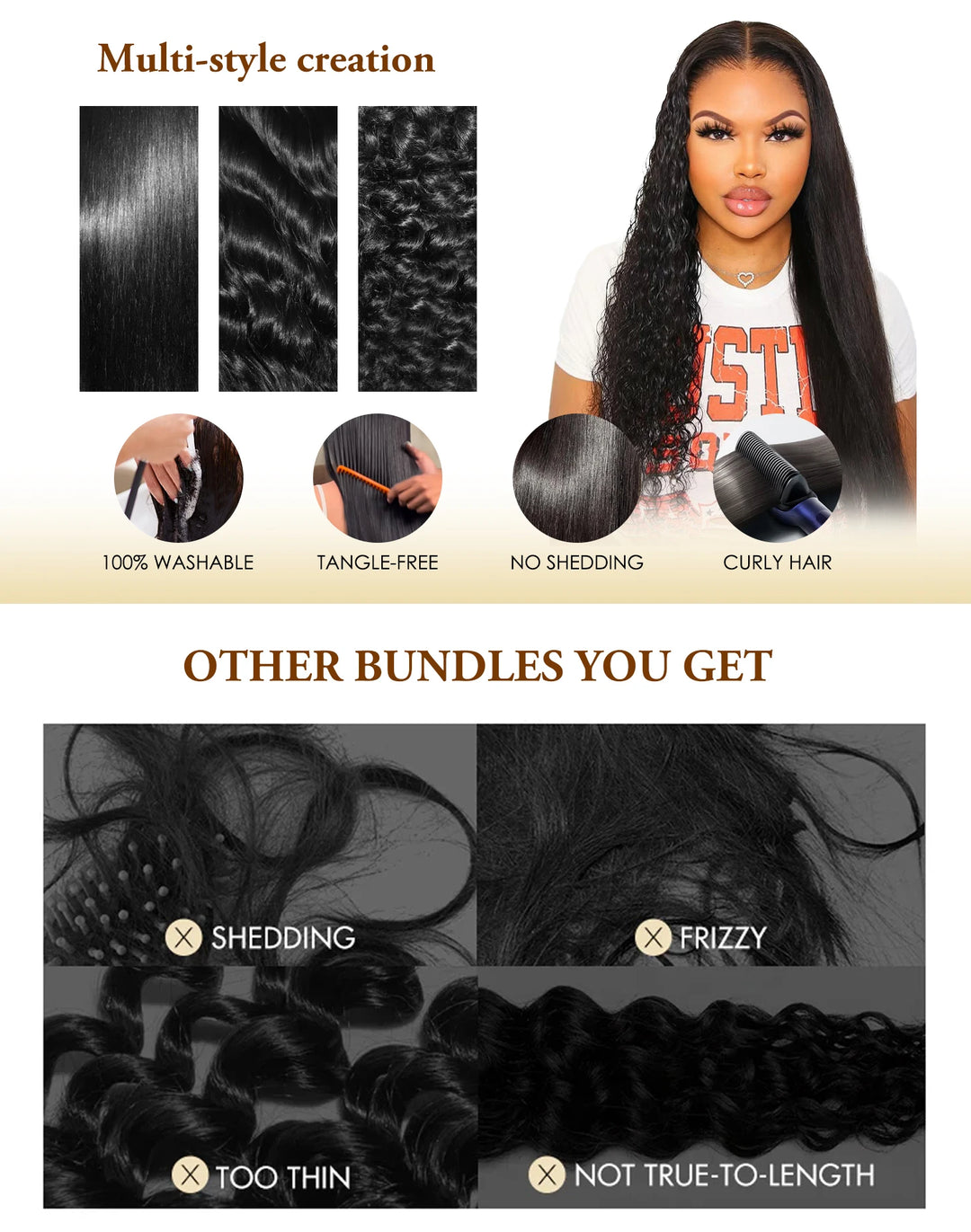8-34 Inch Bone Straight Human Hair Weave Bundles 16 A Brazilian Natural Color 100% Remy Human Hair Extension 2 4 6 Bundles Weft