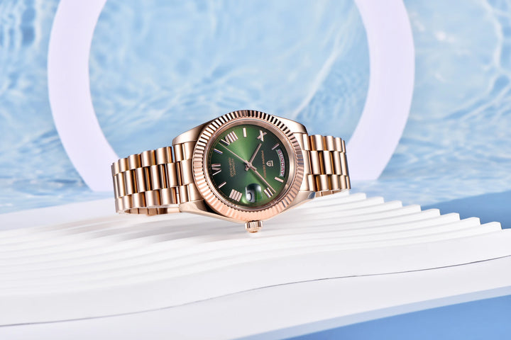 2024 New PAGANI DESIGN Rose Gold DD40 Luxury Automatic Watch Men Mechanical Wrist Watches Men Japan NH36A AR Sapphire crystal