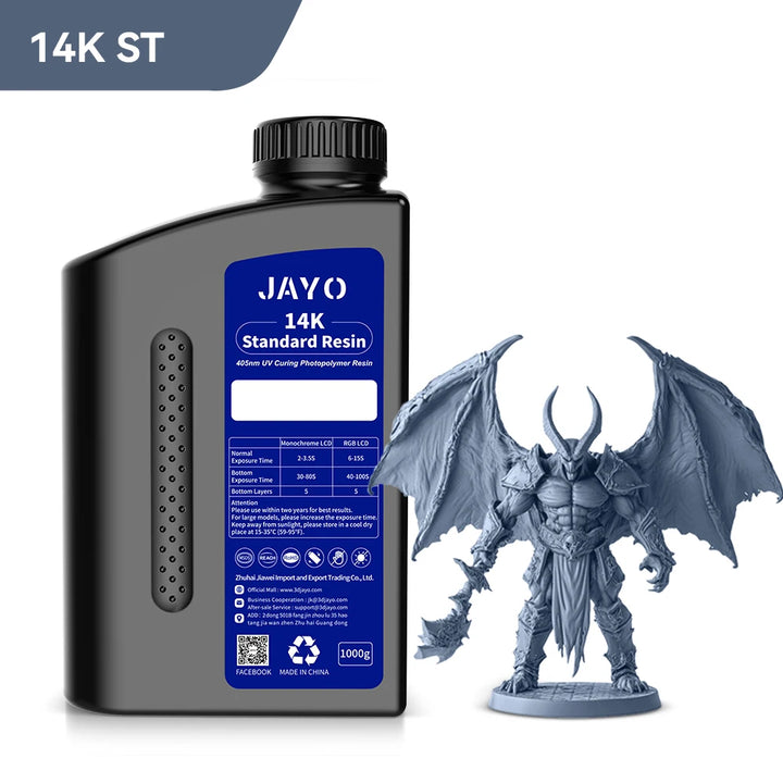 JAYO 3D Printer Resin14K Standard 1KG 405nm Liquid Rapid UV Curing For LCD Photopolymer Resin 3D Printing Material Fast delivery