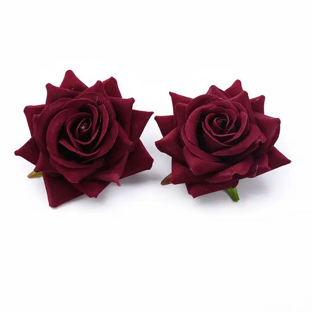 Artificial Silk Roses for Décor