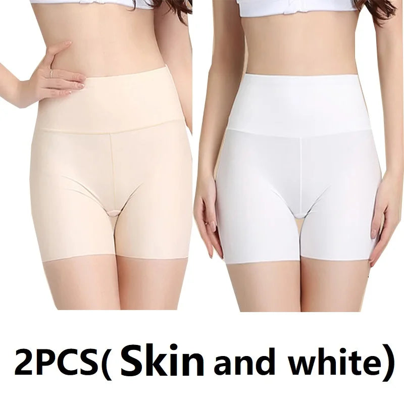 2PCS Safety Short Pants Protective Shorts Under The Skirt Underskirt Pants Cyclist Woman Skirt Underpants Ladies Shorts AQK01