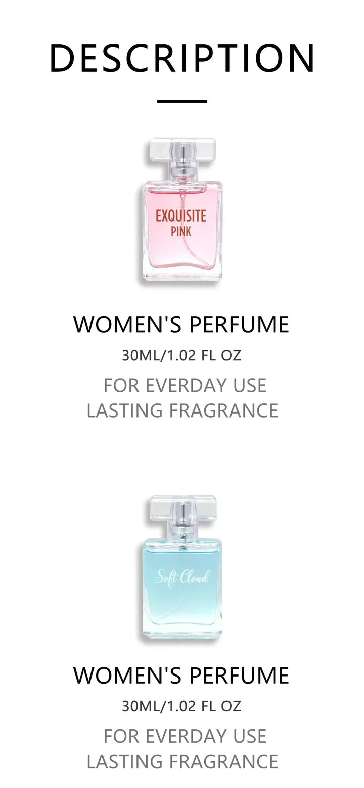 Women's Love Collection Fragrance Set Eau De Parfum Spray 4-Piece Gift Set Long Lasting 1.02 Fl Oz per Bottle