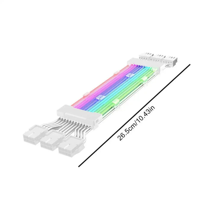 ARGB PSU Power Supply Extension Cable 24 Pin Motherboard Extension Cable graphics card 8-Pin 6+2Pin RGB glow extension cable
