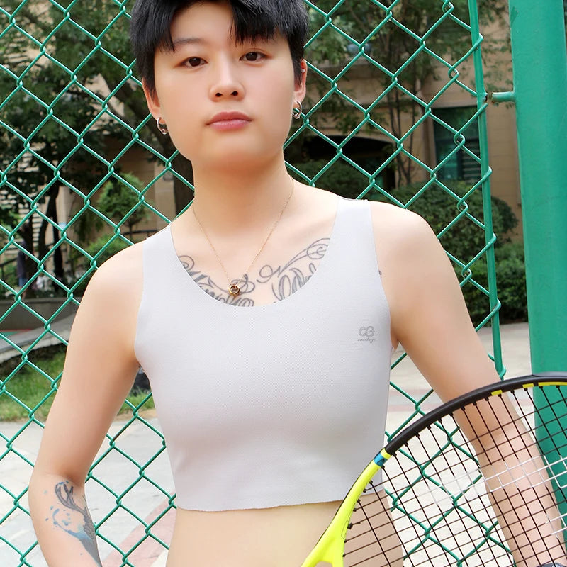 Pullover Chest Binder Flat Slim Breast Binder No Metal Trans Binder Sportswear FTM Lesbian Bra For Woman