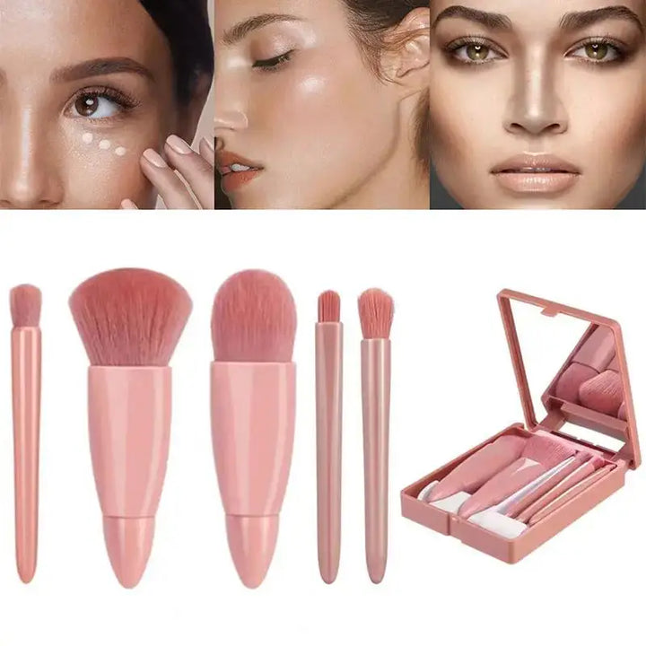5pcs Travel Makeup Brush Set