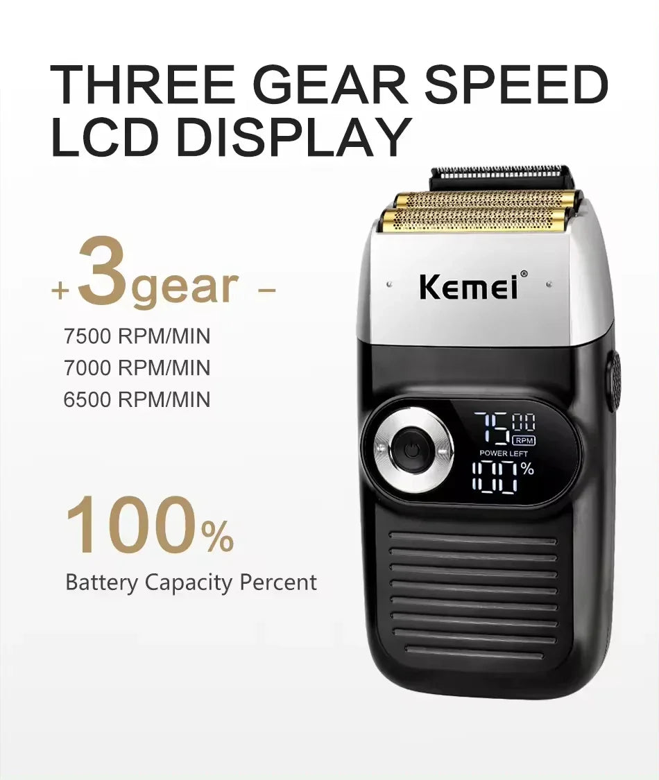 Kemei KM-2290 KM-1113 KM-2026 professional Electric hair clipper kit Men's Shaver Cordless Barber Hair Trimmer USB beard Razor