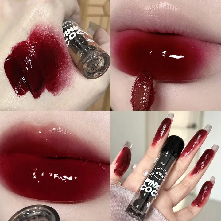 Dark Red Brown Mirror Lip Glaze