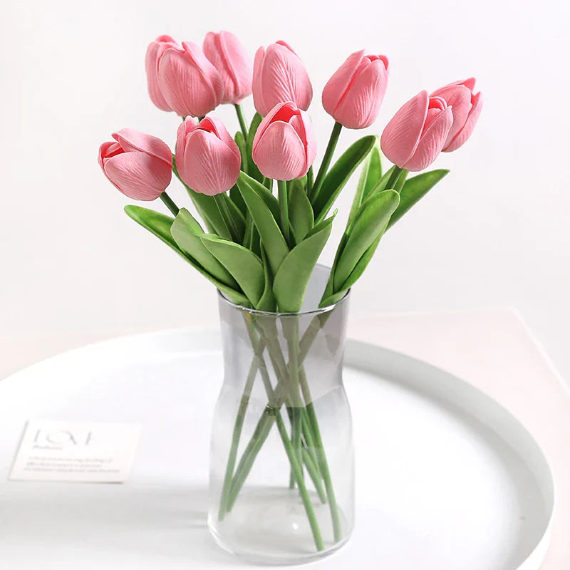Artificial Tulip Bouquet PE Flowers