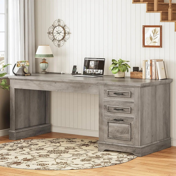 Executive Office Desk with Storage