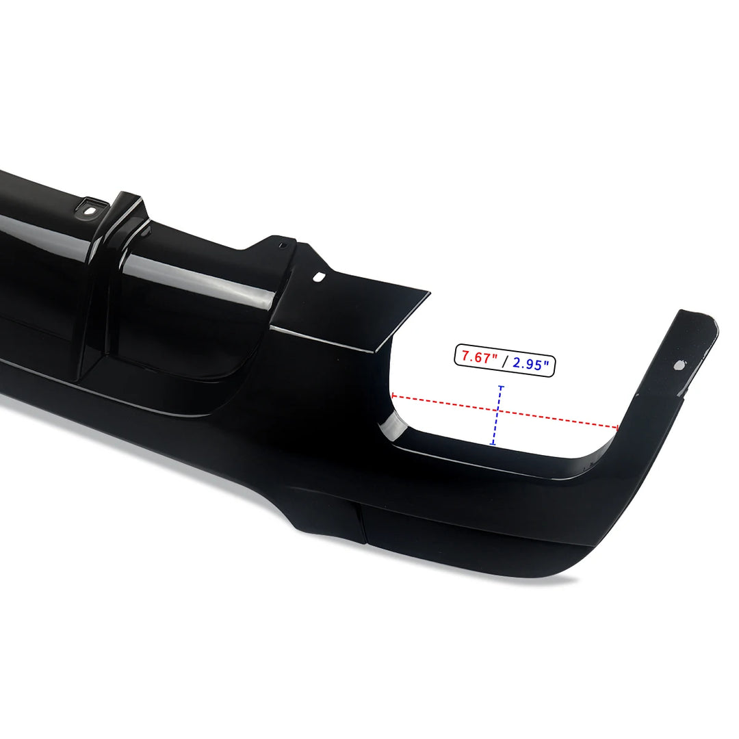 MAGICKIT For BMW 3Series E92 E93 330I M Sport Bumper Rear Bumper Diffuser Lip Shiny Black Bodykits CAR Accessories Gloss Black